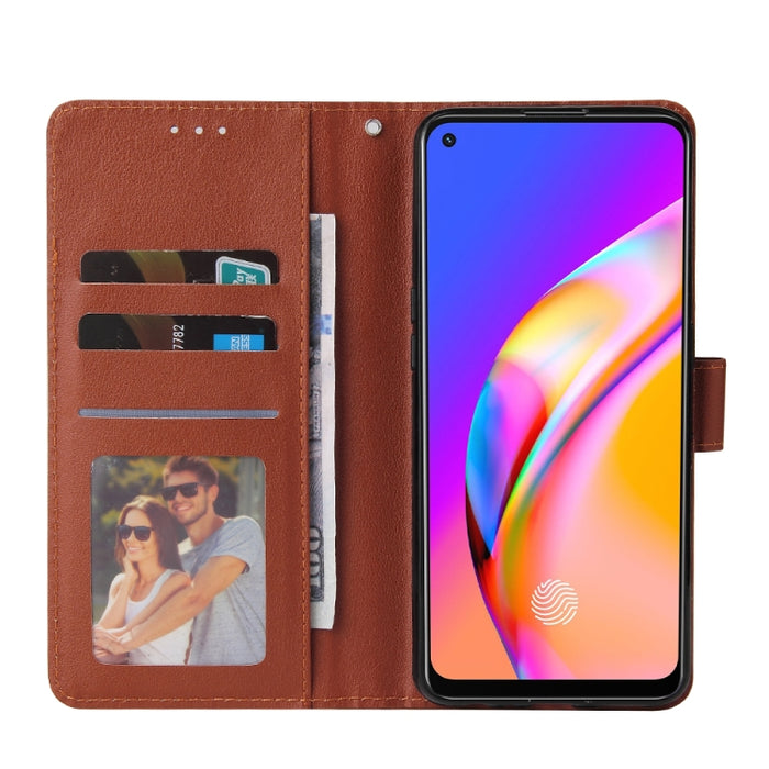 Estuche multifuncional de cuero con tapa horizontal, con tres ranuras para tarjetas y soporte, billetera con doble cremallera, marco de fotos y cordón, For OPPO A94 4G, For OPPO Realme 8 / 8 Pro 4G, For Xiaomi Redmi Note 10 5G