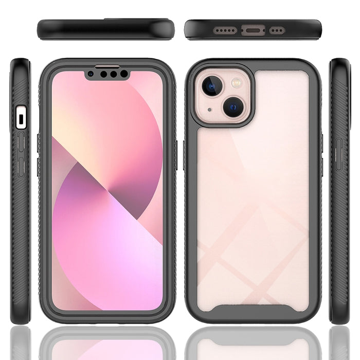 Funda de PC + TPU a prueba de golpes de la serie Starry Sky Color sólido con película de PET