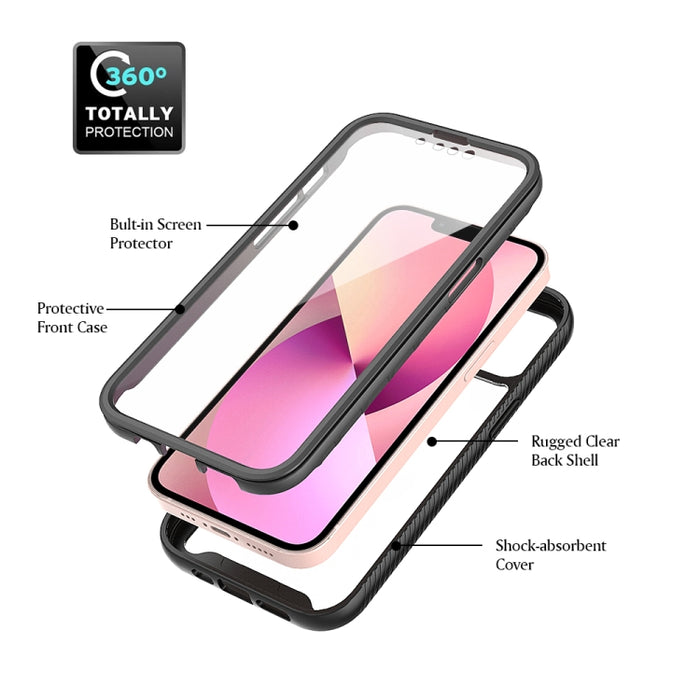 Funda de PC + TPU a prueba de golpes de la serie Starry Sky Color sólido con película de PET