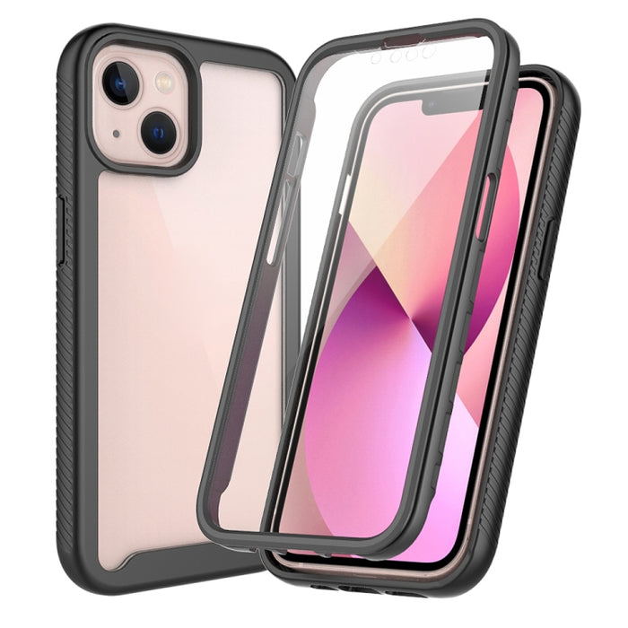 Funda de PC + TPU a prueba de golpes de la serie Starry Sky Color sólido con película de PET