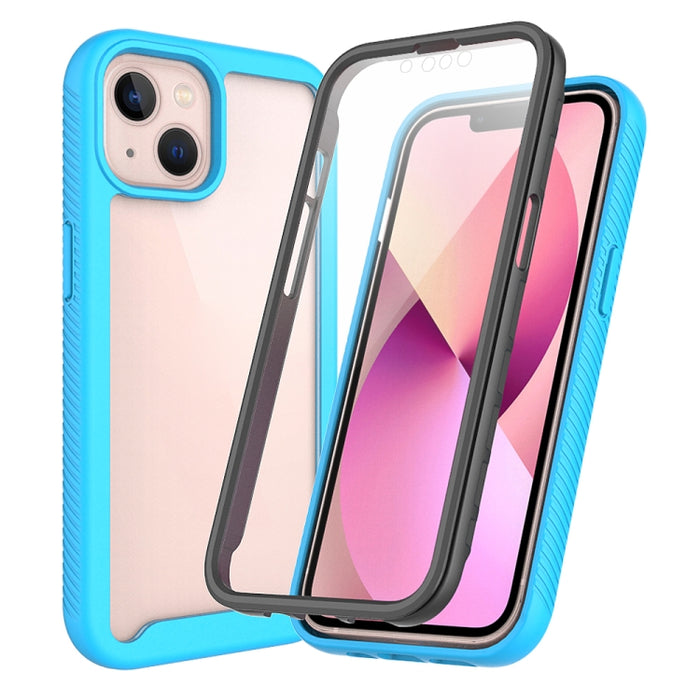 Funda de PC + TPU a prueba de golpes de la serie Starry Sky Color sólido con película de PET