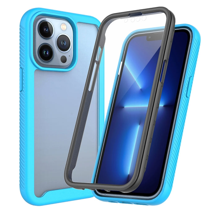Funda de PC + TPU a prueba de golpes de la serie Starry Sky Color sólido con película de PET