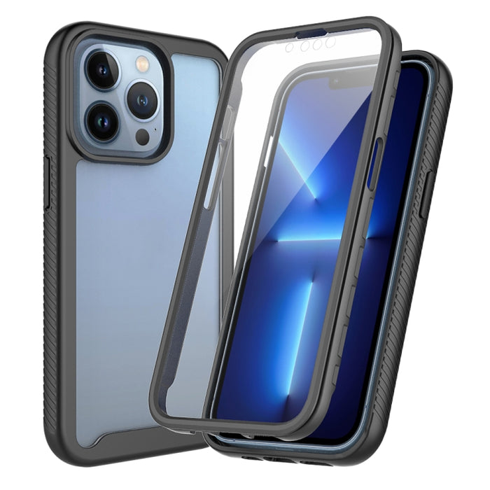 Funda de PC + TPU a prueba de golpes de la serie Starry Sky Color sólido con película de PET