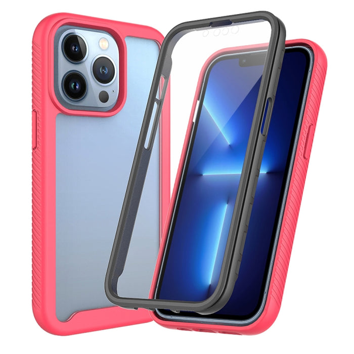 Funda de PC + TPU a prueba de golpes de la serie Starry Sky Color sólido con película de PET