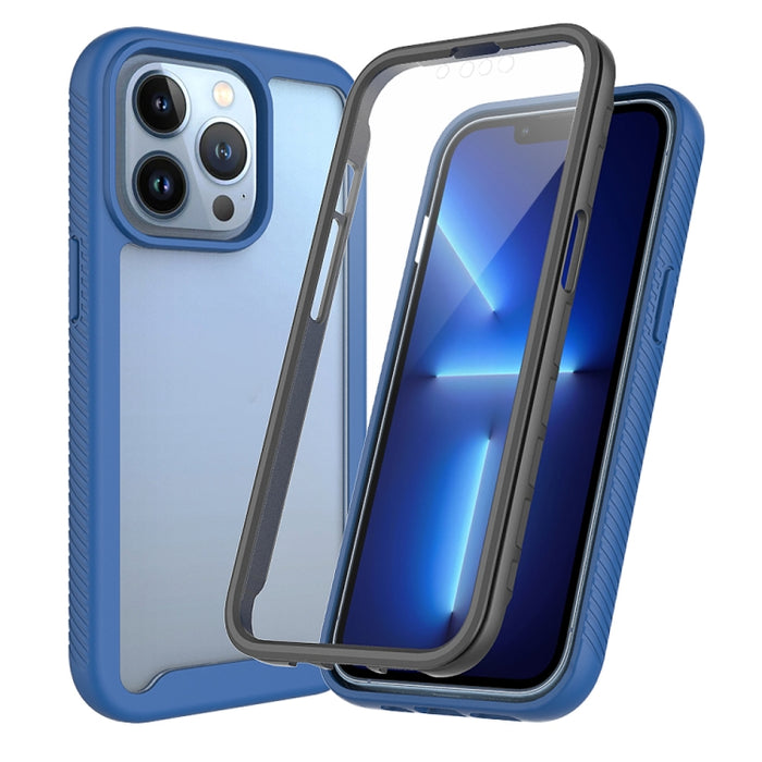 Funda de PC + TPU a prueba de golpes de la serie Starry Sky Color sólido con película de PET
