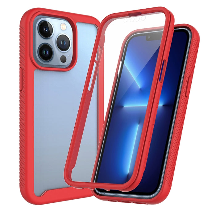 Funda de PC + TPU a prueba de golpes de la serie Starry Sky Color sólido con película de PET