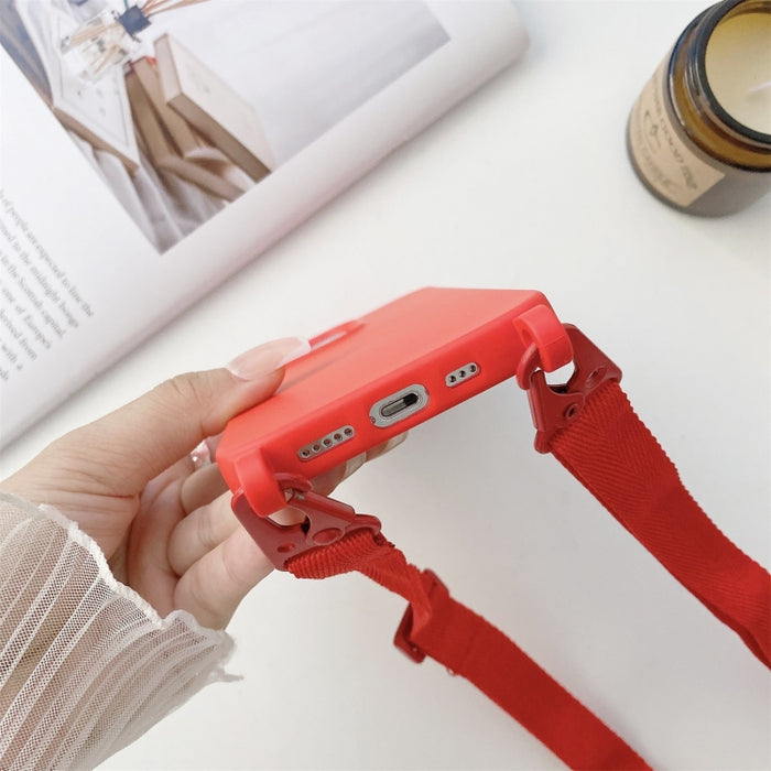 Funda protectora de silicona elástica con cordón de cuello ancho