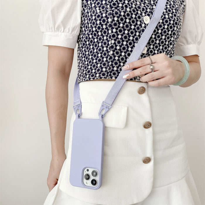 Funda protectora de silicona elástica con cordón de cuello ancho