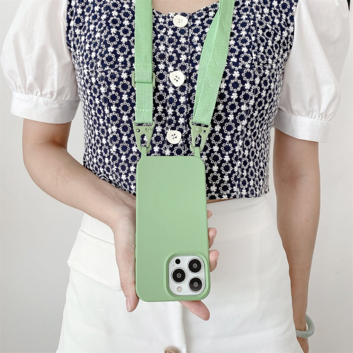 Funda protectora de silicona elástica con cordón de cuello ancho