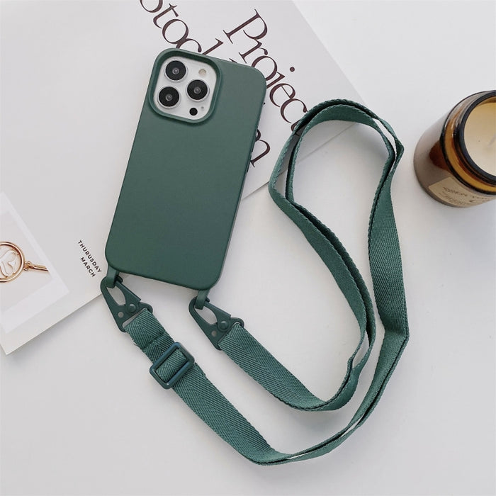Funda protectora de silicona elástica con cordón de cuello ancho