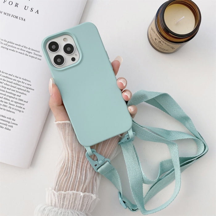Funda protectora de silicona elástica con cordón de cuello ancho