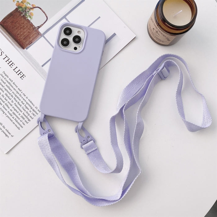 Funda protectora de silicona elástica con cordón de cuello ancho