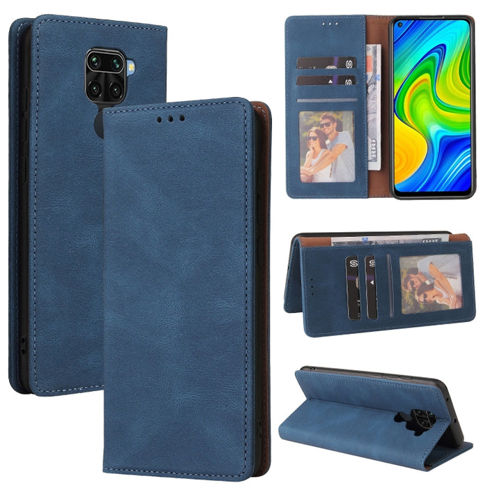 Estuche de cuero con tapa horizontal con cierre de succión simple con soporte, ranura para tarjeta y billetera, For Xiaomi Redmi Note 8T, For Xiaomi Redmi Note 9 / 10X 4G, For Xiaomi Redmi Note 8, For Xiaomi Redmi Note 8 Pro, For Xiaomi Redmi Note 10  ...