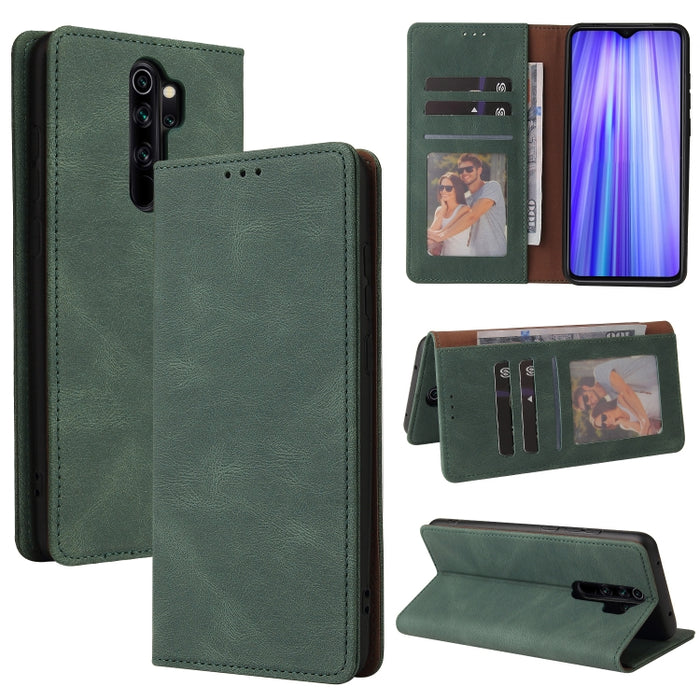 Estuche de cuero con tapa horizontal con cierre de succión simple con soporte, ranura para tarjeta y billetera, For Xiaomi Redmi Note 8T, For Xiaomi Redmi Note 9 / 10X 4G, For Xiaomi Redmi Note 8, For Xiaomi Redmi Note 8 Pro, For Xiaomi Redmi Note 10  ...