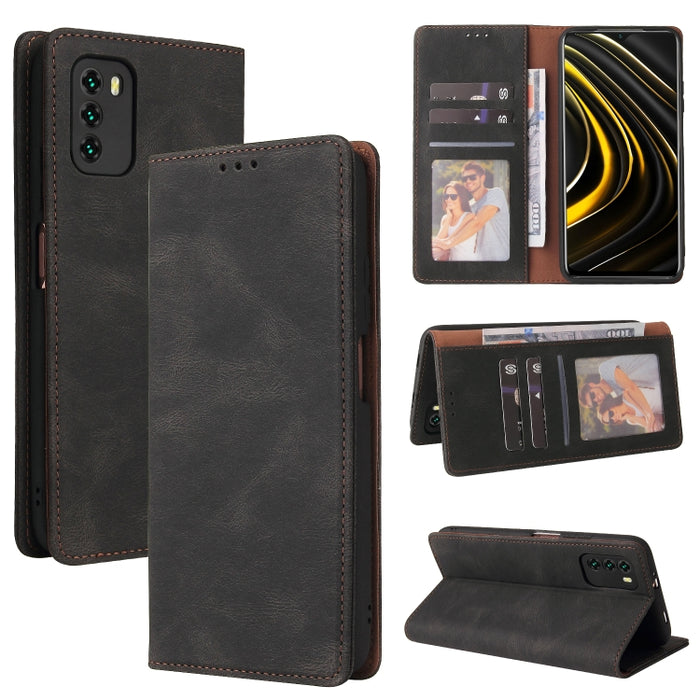 Estuche de cuero con tapa horizontal con cierre de succión simple con soporte, ranura para tarjeta y billetera, For Xiaomi Redmi Note 8T, For Xiaomi Redmi Note 9 / 10X 4G, For Xiaomi Redmi Note 8, For Xiaomi Redmi Note 8 Pro, For Xiaomi Redmi Note 10  ...