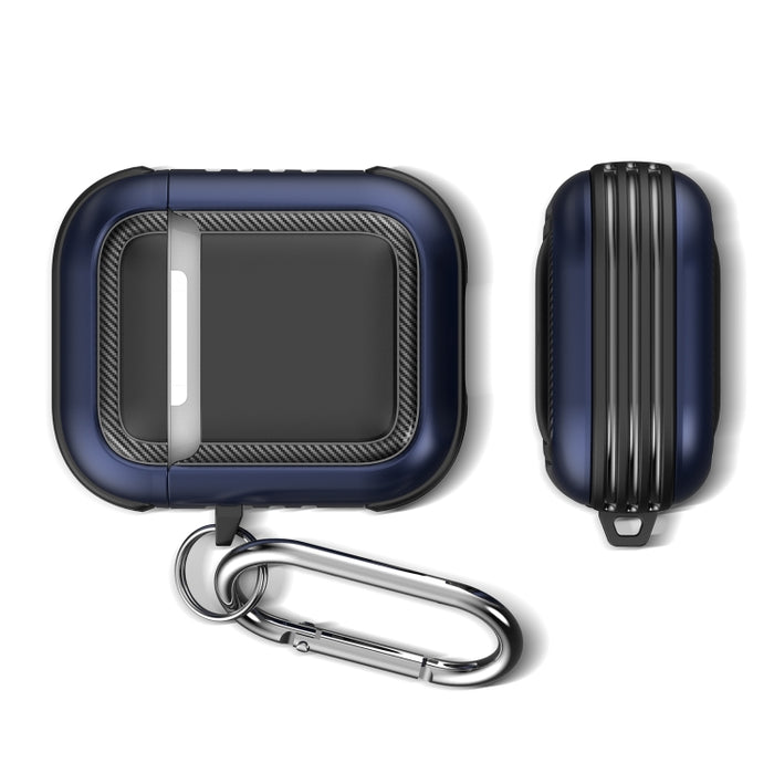 Auriculares inalámbricos a prueba de golpes TPU + PC Funda protectora con mosquetón