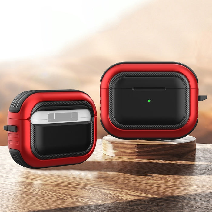 Auriculares inalámbricos a prueba de golpes TPU + PC Funda protectora con mosquetón
