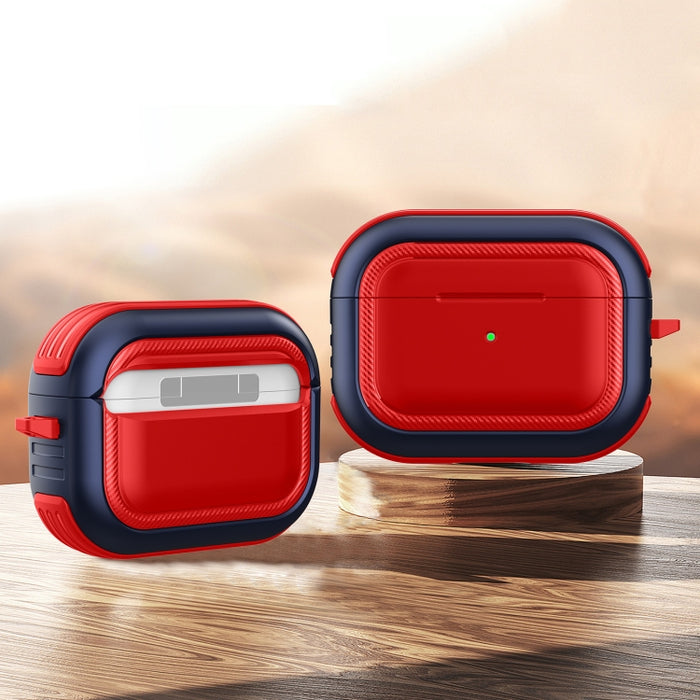 Auriculares inalámbricos a prueba de golpes TPU + PC Funda protectora con mosquetón