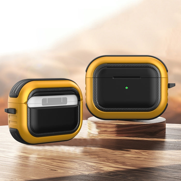 Auriculares inalámbricos a prueba de golpes TPU + PC Funda protectora con mosquetón