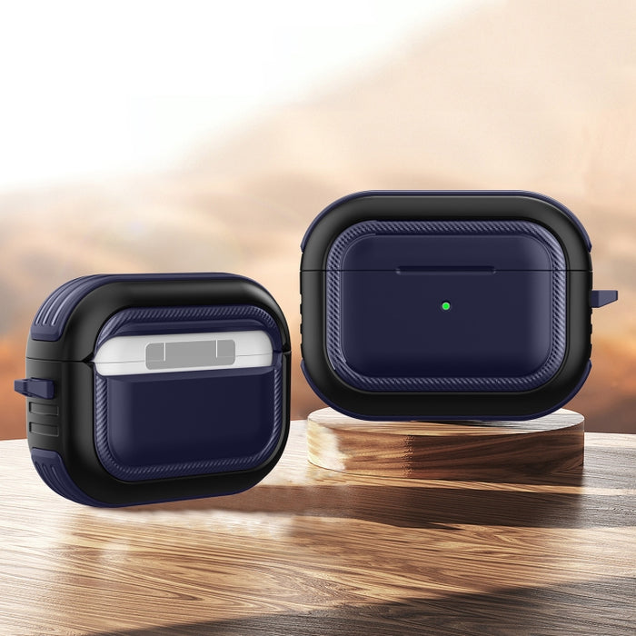 Auriculares inalámbricos a prueba de golpes TPU + PC Funda protectora con mosquetón