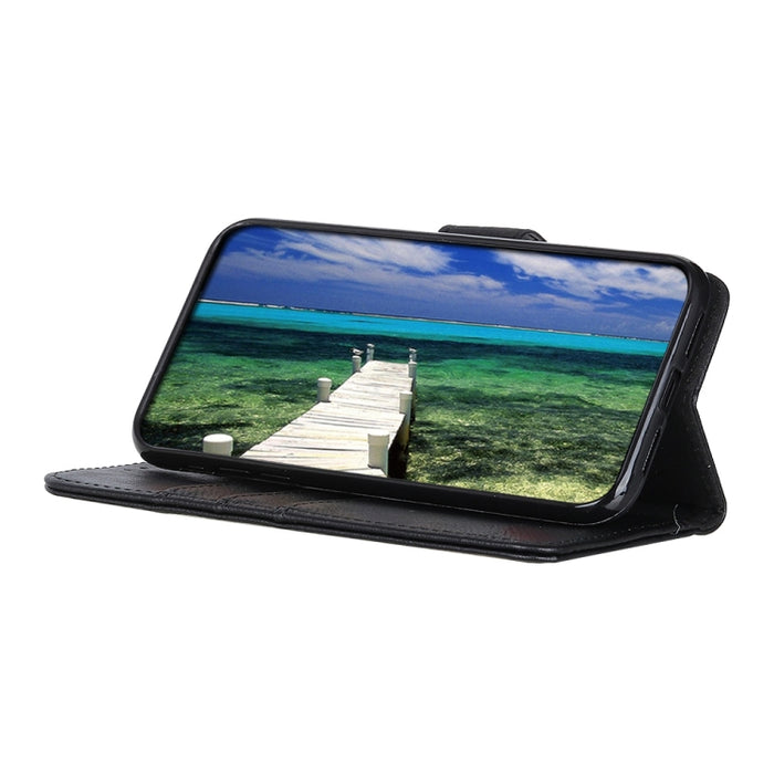 KHAZNEH Estuche de cuero con tapa horizontal con textura de piel de vaca con soporte y ranuras para tarjetas y billetera, For Xiaomi Mi 11T / 11T Pro