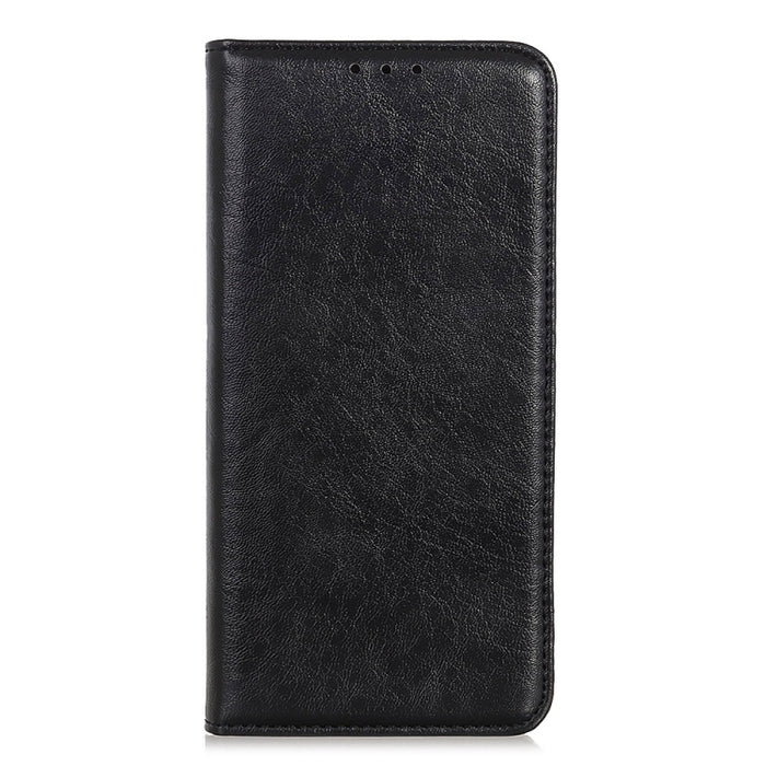 Estuche de cuero con tapa horizontal con textura de caballo loco magnético con soporte y ranuras para tarjetas y billetera, For Xiaomi Mi 11T / 11T Pro