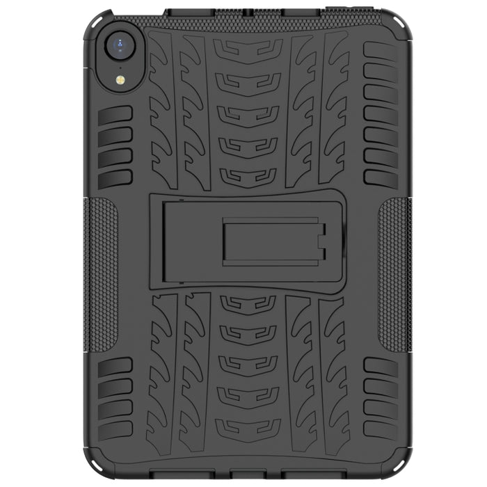 Tire Texture TPU + PC Estuche a prueba de golpes con soporte