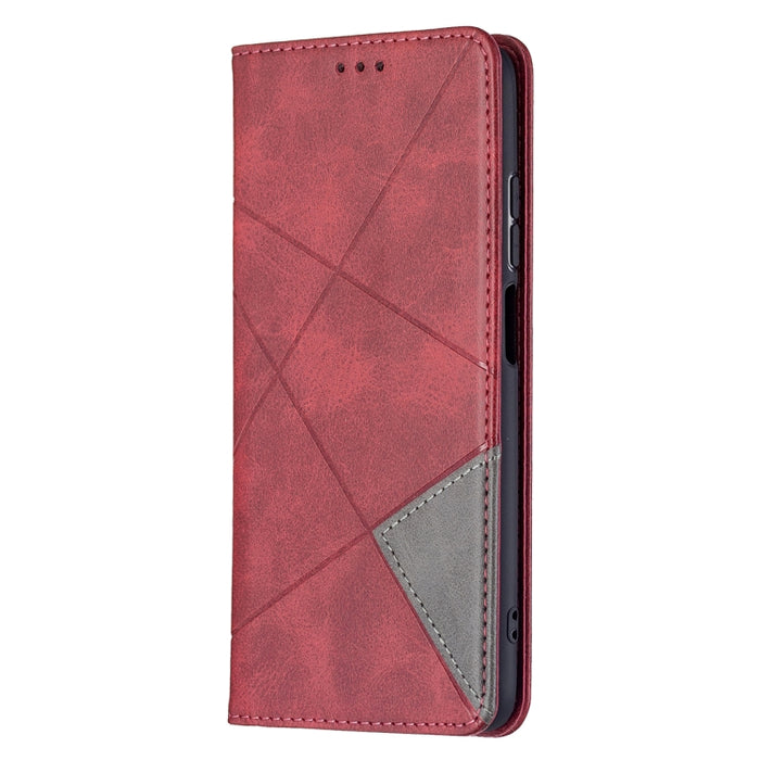 Estuche de cuero magnético con tapa horizontal con textura de rombos con soporte y ranuras para tarjetas, For Xiaomi Redmi 10, For Xiaomi Mi 11T