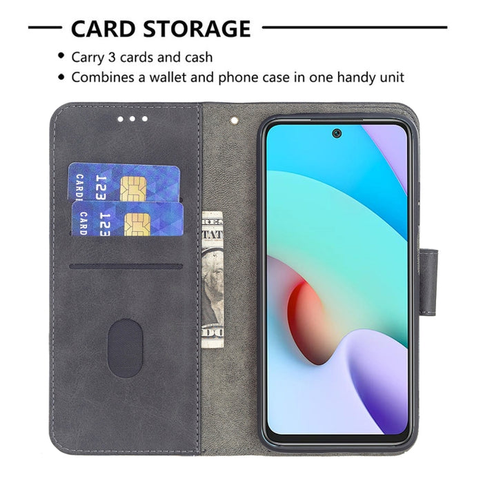 Funda de cuero PU con tapa horizontal y textura de cocodrilo a juego con billetera, soporte y ranuras para tarjetas, For Xiaomi Redmi 10