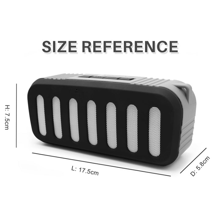 NewRixing NR-2013 TWS Altavoz Bluetooth en forma de conducto de escape para automóvil