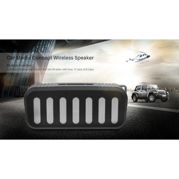 NewRixing NR-2013 TWS Altavoz Bluetooth en forma de conducto de escape para automóvil