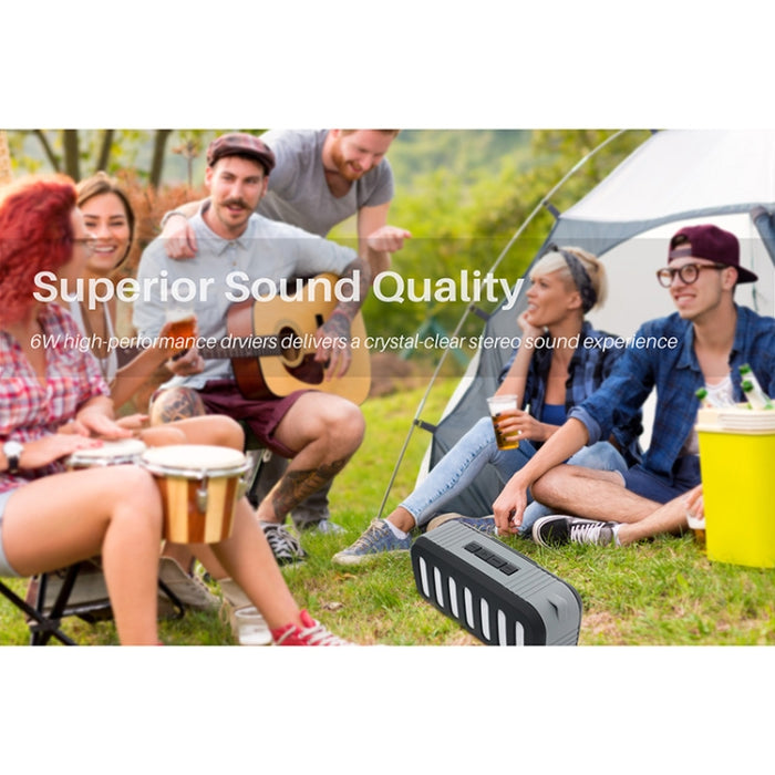 NewRixing NR-2013 TWS Altavoz Bluetooth en forma de conducto de escape para automóvil