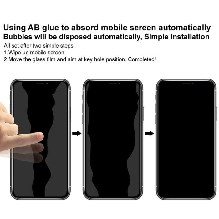 Película protectora de vidrio templado antiespía de pantalla completa IMAK HD, For iPhone 13 mini, For iPhone 13 / 13 Pro, For iPhone 13 Pro Max