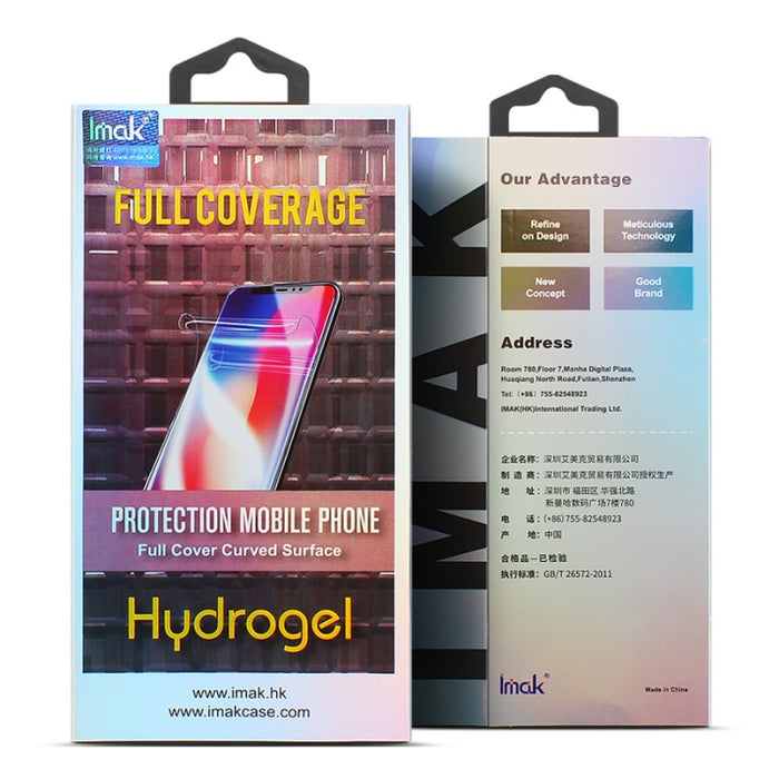 2 protectores de pantalla de película de hidrogel de pantalla completa curvada IMAK 3 PCS