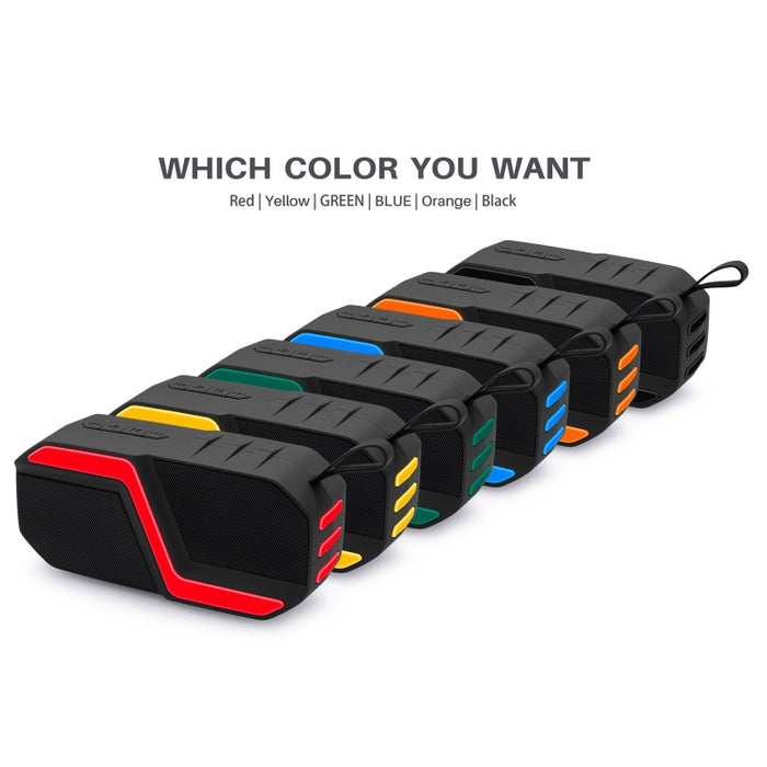 Altavoz Bluetooth portátil para exteriores NewRixing NR-5019, compatible con llamadas manos libres/tarjeta TF/disco FM/U