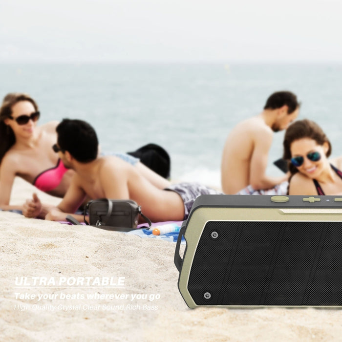 Altavoz Bluetooth de alta fidelidad NewRixing NR-5000 IPX5, compatible con llamadas manos libres/tarjeta TF/disco FM/U