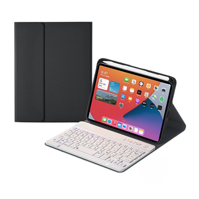HK006 Square Keys Estuche de cuero con teclado Bluetooth desmontable con soporte para iPad mini 6