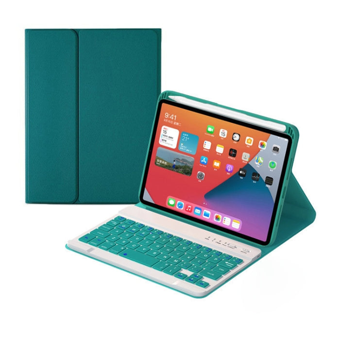 HK006 Square Keys Estuche de cuero con teclado Bluetooth desmontable con soporte para iPad mini 6