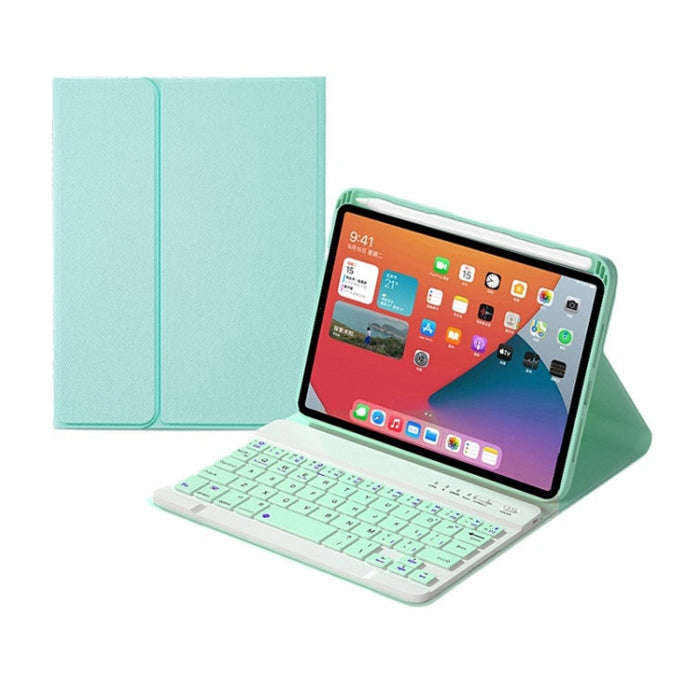 HK006 Square Keys Estuche de cuero con teclado Bluetooth desmontable con soporte para iPad mini 6