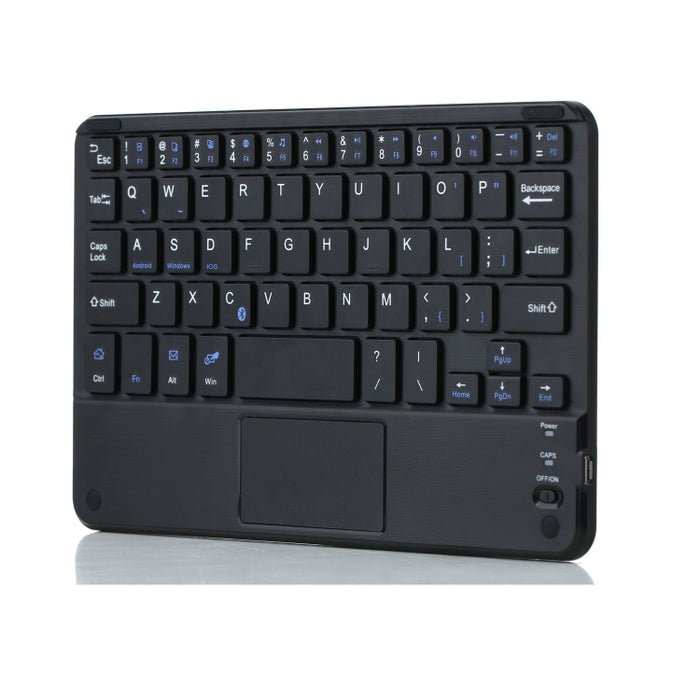 HK006C Estuche de cuero con teclado Bluetooth desmontable con panel táctil y soporte para iPad mini 6