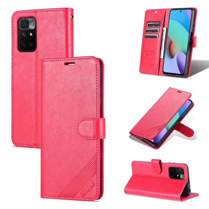 AZNS Estuche de cuero con tapa horizontal con textura de piel de oveja con soporte y ranuras para tarjetas y billetera, For vivo X70, For vivo X70 Pro, For Honor X20, For Xiaomi Redmi 10, For Xiaomi Mix 4