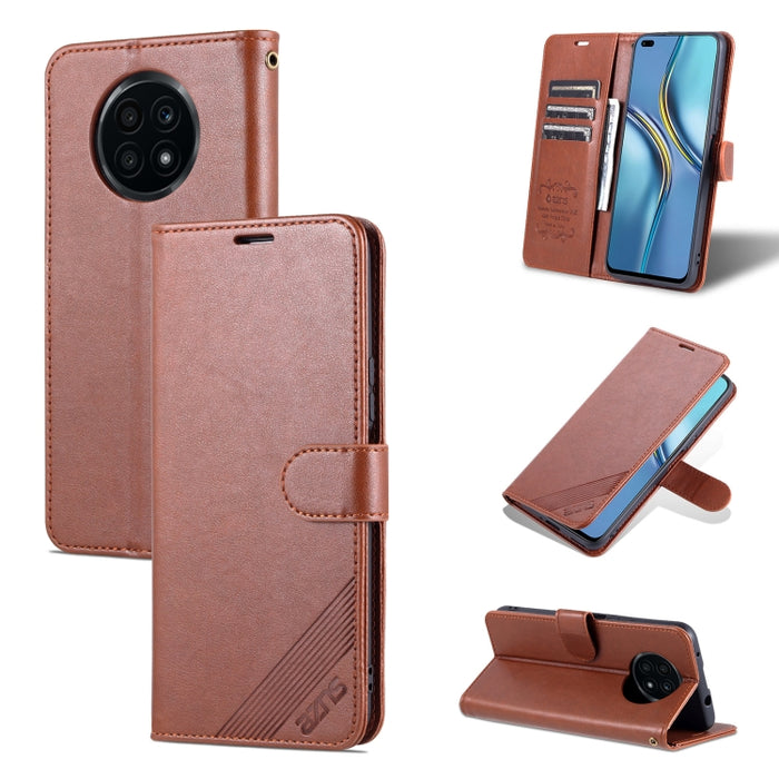 AZNS Estuche de cuero con tapa horizontal con textura de piel de oveja con soporte y ranuras para tarjetas y billetera, For vivo X70, For vivo X70 Pro, For Honor X20, For Xiaomi Redmi 10, For Xiaomi Mix 4