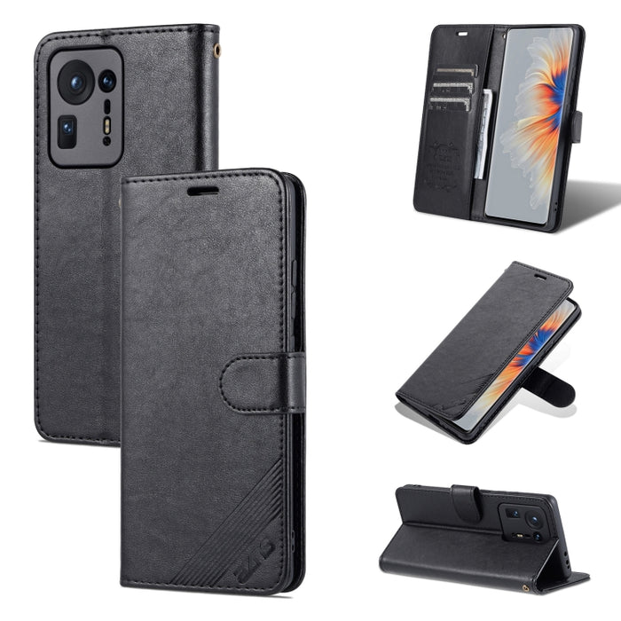 AZNS Estuche de cuero con tapa horizontal con textura de piel de oveja con soporte y ranuras para tarjetas y billetera, For vivo X70, For vivo X70 Pro, For Honor X20, For Xiaomi Redmi 10, For Xiaomi Mix 4