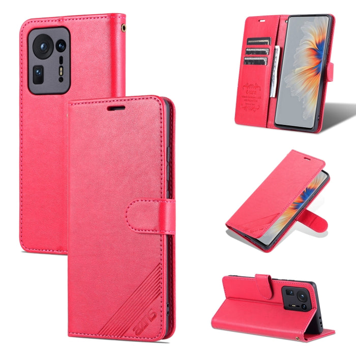 AZNS Estuche de cuero con tapa horizontal con textura de piel de oveja con soporte y ranuras para tarjetas y billetera, For vivo X70, For vivo X70 Pro, For Honor X20, For Xiaomi Redmi 10, For Xiaomi Mix 4