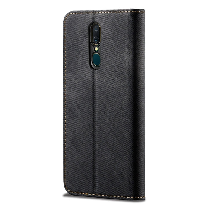 Estuche de cuero con tapa horizontal de estilo casual de textura de mezclilla con soporte y ranuras para tarjetas y billetera, For OPPO A9 / F11, For OPPO Reno 2, For Huawei Mate 30, For Huawei P30 Pro, For Huawei P30, For Huawei P Smart Z / Y9 Prime  ...