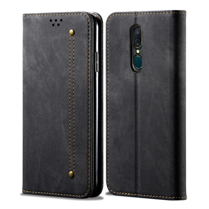 Estuche de cuero con tapa horizontal de estilo casual de textura de mezclilla con soporte y ranuras para tarjetas y billetera, For OPPO A9 / F11, For OPPO Reno 2, For Huawei Mate 30, For Huawei P30 Pro, For Huawei P30, For Huawei P Smart Z / Y9 Prime  ...