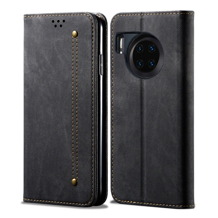Estuche de cuero con tapa horizontal de estilo casual de textura de mezclilla con soporte y ranuras para tarjetas y billetera, For OPPO A9 / F11, For OPPO Reno 2, For Huawei Mate 30, For Huawei P30 Pro, For Huawei P30, For Huawei P Smart Z / Y9 Prime  ...