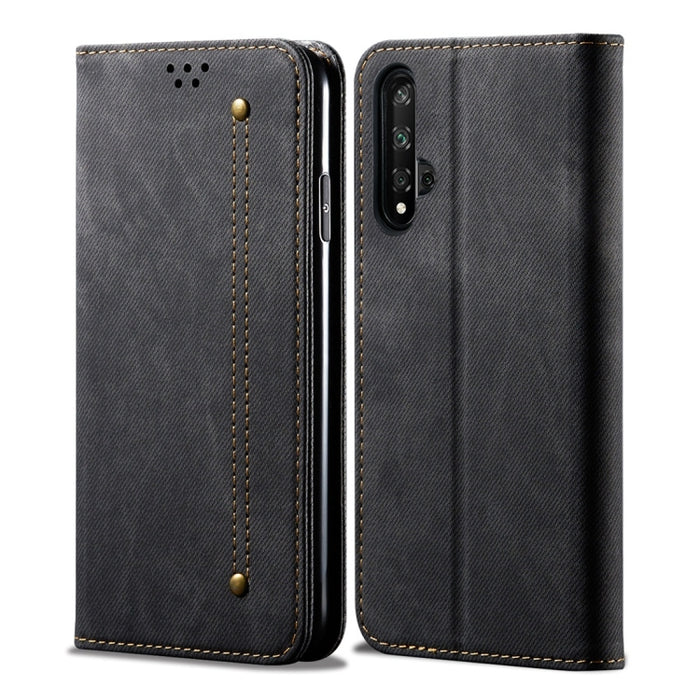 Estuche de cuero con tapa horizontal de estilo casual de textura de mezclilla con soporte y ranuras para tarjetas y billetera, For OPPO A9 / F11, For OPPO Reno 2, For Huawei Mate 30, For Huawei P30 Pro, For Huawei P30, For Huawei P Smart Z / Y9 Prime  ...