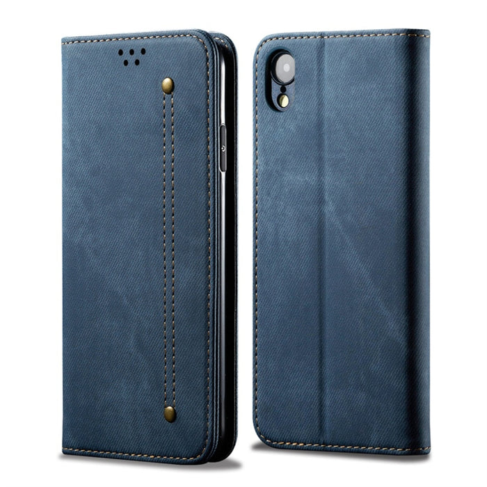 Estuche de cuero con tapa horizontal de estilo casual de textura de mezclilla con soporte y ranuras para tarjetas y billetera, For OPPO A9 / F11, For OPPO Reno 2, For Huawei Mate 30, For Huawei P30 Pro, For Huawei P30, For Huawei P Smart Z / Y9 Prime  ...