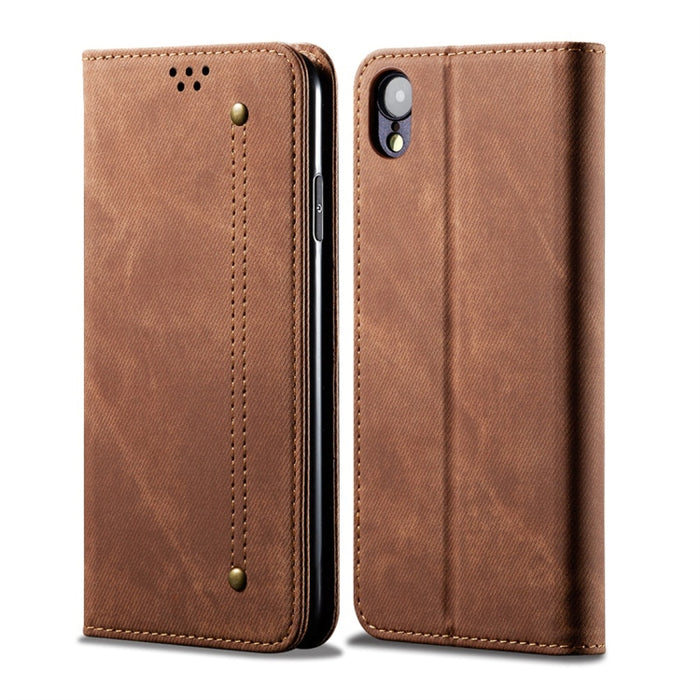 Estuche de cuero con tapa horizontal de estilo casual de textura de mezclilla con soporte y ranuras para tarjetas y billetera, For OPPO A9 / F11, For OPPO Reno 2, For Huawei Mate 30, For Huawei P30 Pro, For Huawei P30, For Huawei P Smart Z / Y9 Prime  ...